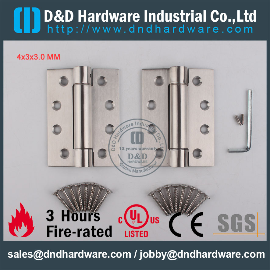 D&D Hardware-Wholesale Grade SS304 Single Action Spring Hinge DDSS033 D & D аппаратно-оптовые классы SS304 Однопримечательный пружинный шарнир DDSS033