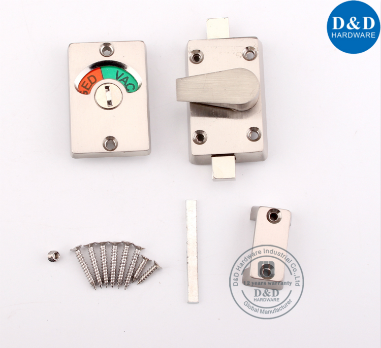 SUS304 Vacant Engaged Sign Toilet Bathroom Indicator-D&D Hardware SUS304 вакантной задействованной подписной туалетной ванной комната индикатор-ди & д оборудование