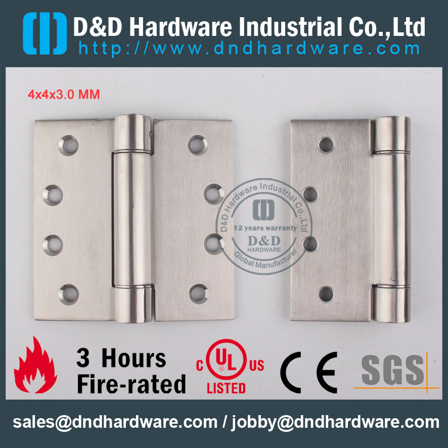 D&D Hardware-Construction Hardware 4x4x3 Single Action Spring Hinge DDSS033 D & D аппаратно-конструкторские аппаратные изделия 4x4x3 однопримечательный шарнир DDSS033