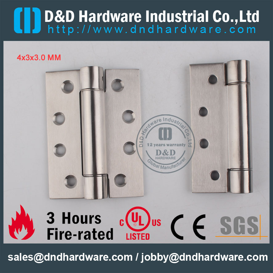 D&D Hardware-Fire Rated Door Single Action Spring Hinge DDSS033 D & D Hardware-Fire Rated Door Door One Action Spring Hinger DDSS033