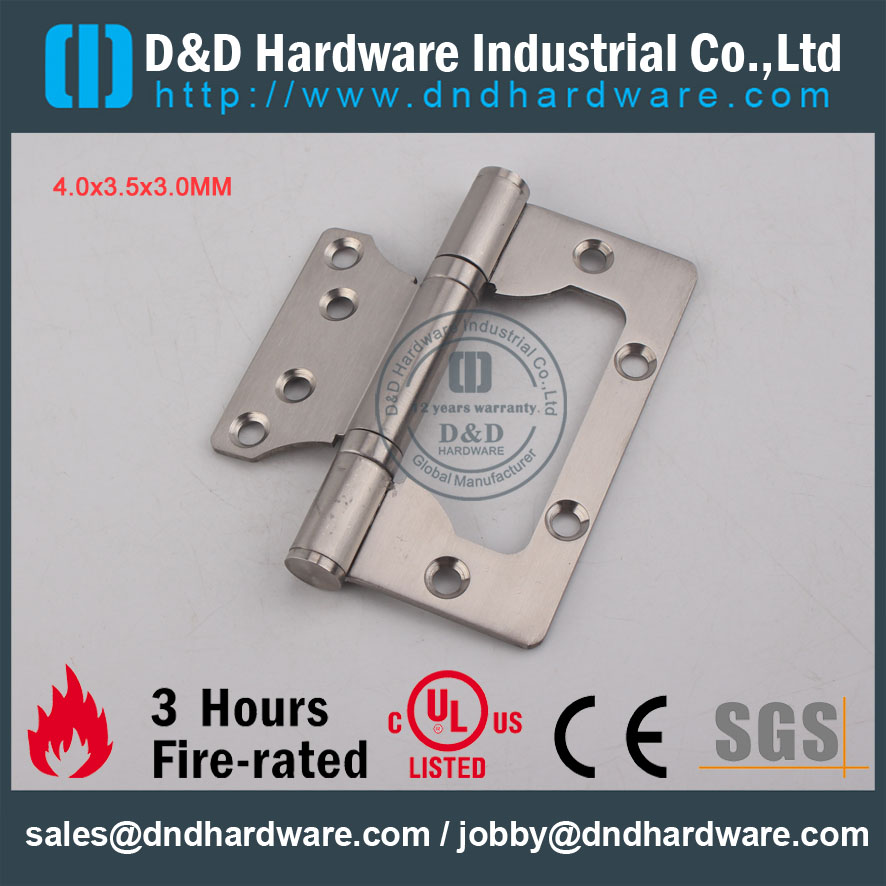 D&D Hardware-UL Standard SS304 Door Flush Hinge DDSS026 D & D Hardware-ul Стандартный SS304 Дверной Дверной шарнир DDSS026