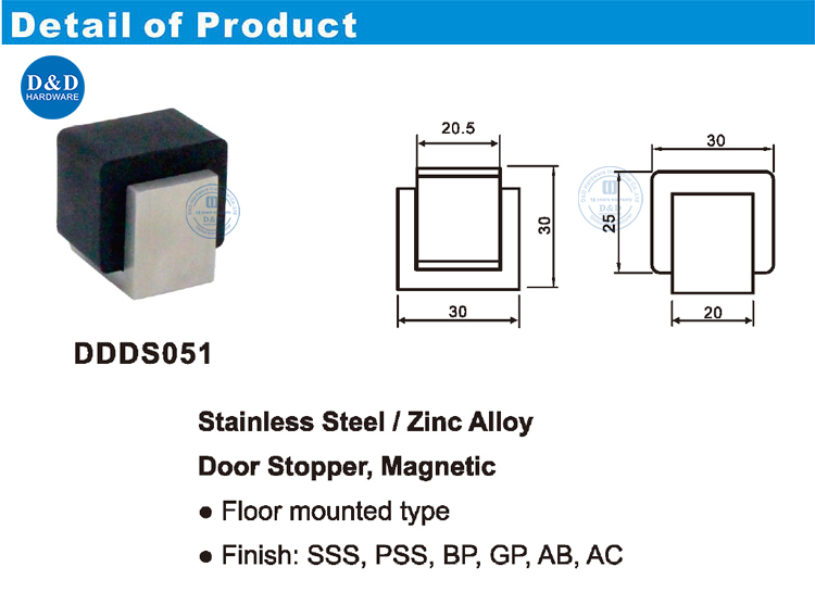 Floor Magnetic Door Stopper Пол магнитная дверная стопора