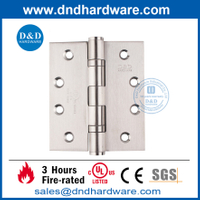 Дверный шарнир поставщик UL SUS304 Полный Mortise Fire Rated Batt Door Hinge-DDSS001-FR-4X3.5X3