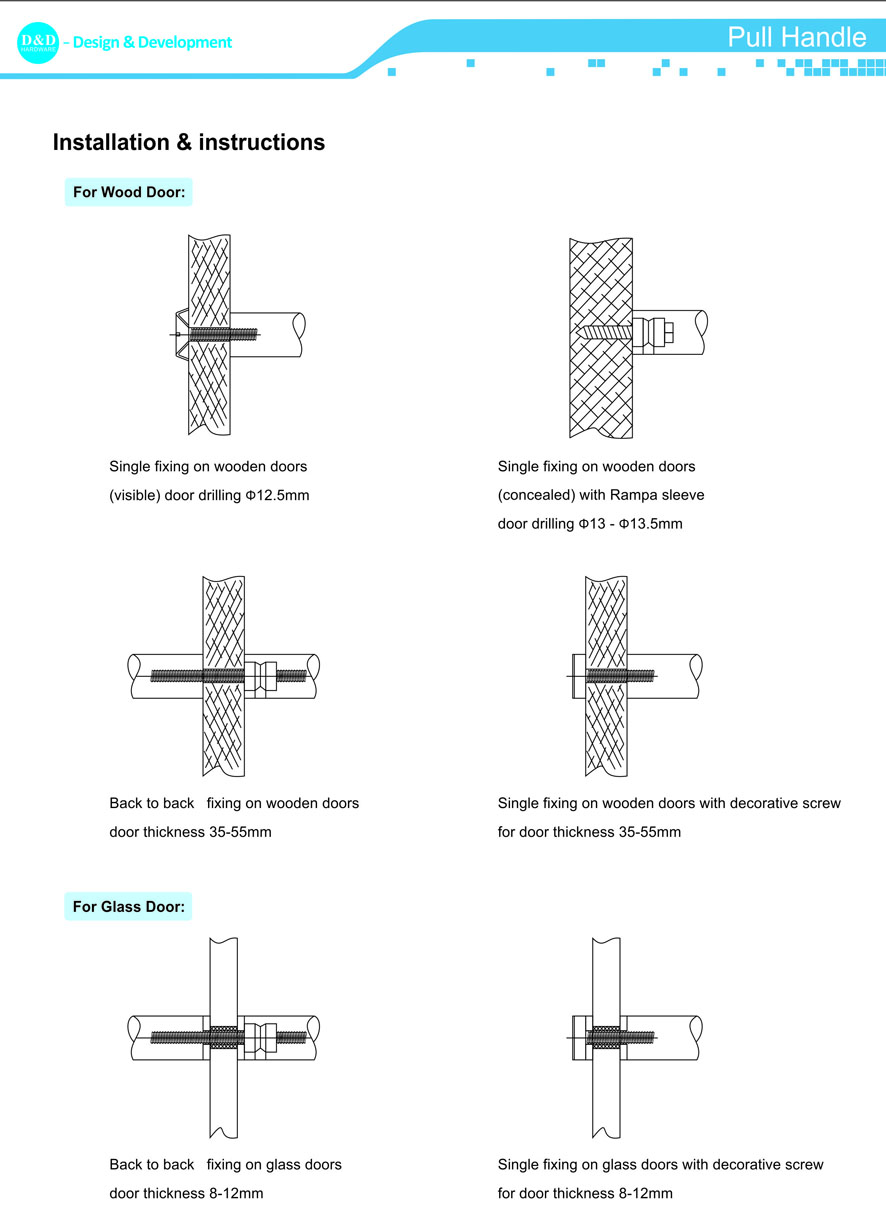 Установка и инструкция по установке и эксплуатации Pull Handle-D & D