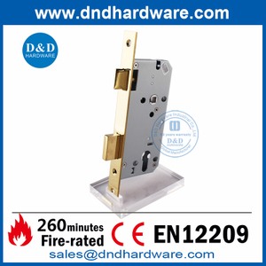 SUS304 CE Polised Brass Mortice Lock для входной двери DDML009