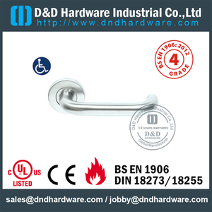 S304 Hollow U Shape Safe Safety Fire Lever Door Doage Doage для Office Wood Door с EN1906-DDTH001