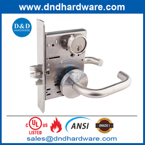 Нержавеющая сталь 304 UL ANSI класс 1 Огненная входная дверь Mortise Lock-DDAL04 F04