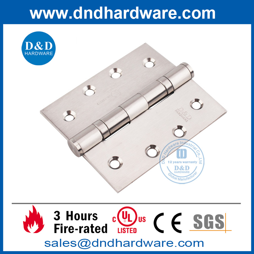 UL Перечисленная нержавеющая сталь 316 Silver Fire Presect Door Hinge-DDSSS001-FR-4X3.5x3